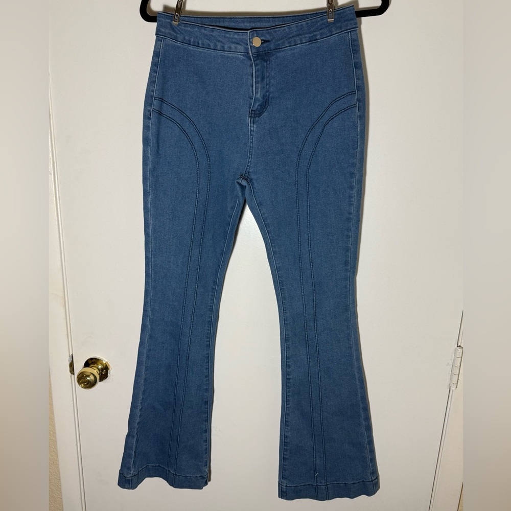 Classic Blue Denim Jeans with a 70s vibe